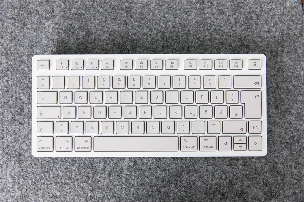 Clavier Bluetooth Compact pour Mac CHERRY KW 7100 MINI blanc QWERTZ - 9