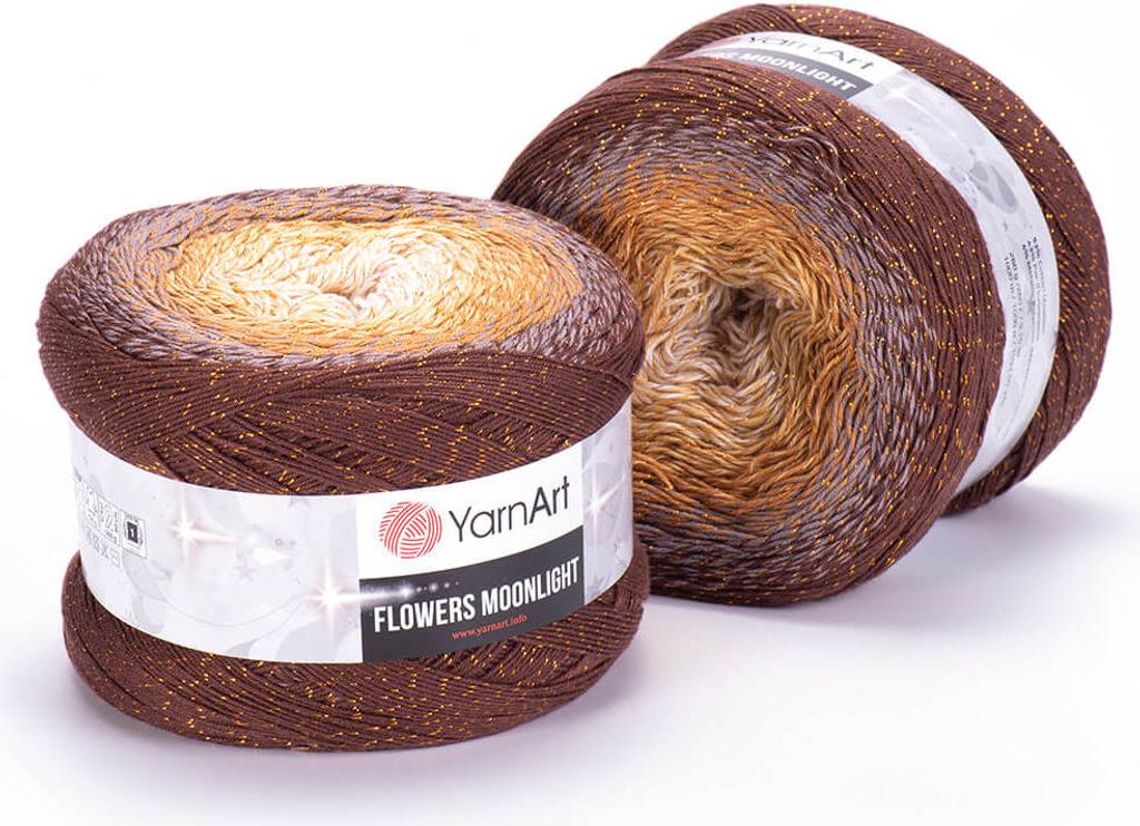 YarnArt Flowers Moonlight: Ombre-Garn, 1000m, Farbenfrohes Produktbild 
