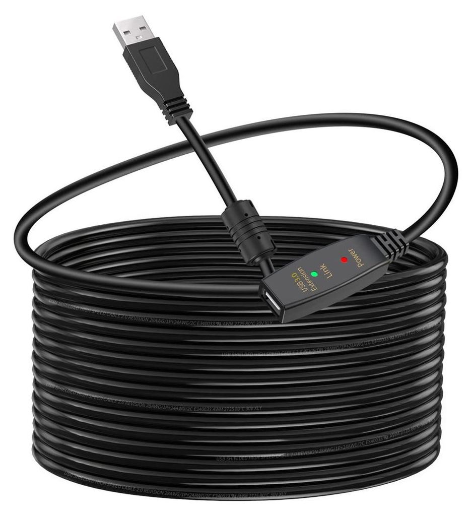 5m USB 3.0 Aktiv kabel maennlich zu weiblich Kabel mit Verlaengerung Chipsatz Repeater Verlaengerungskabel,5 meter