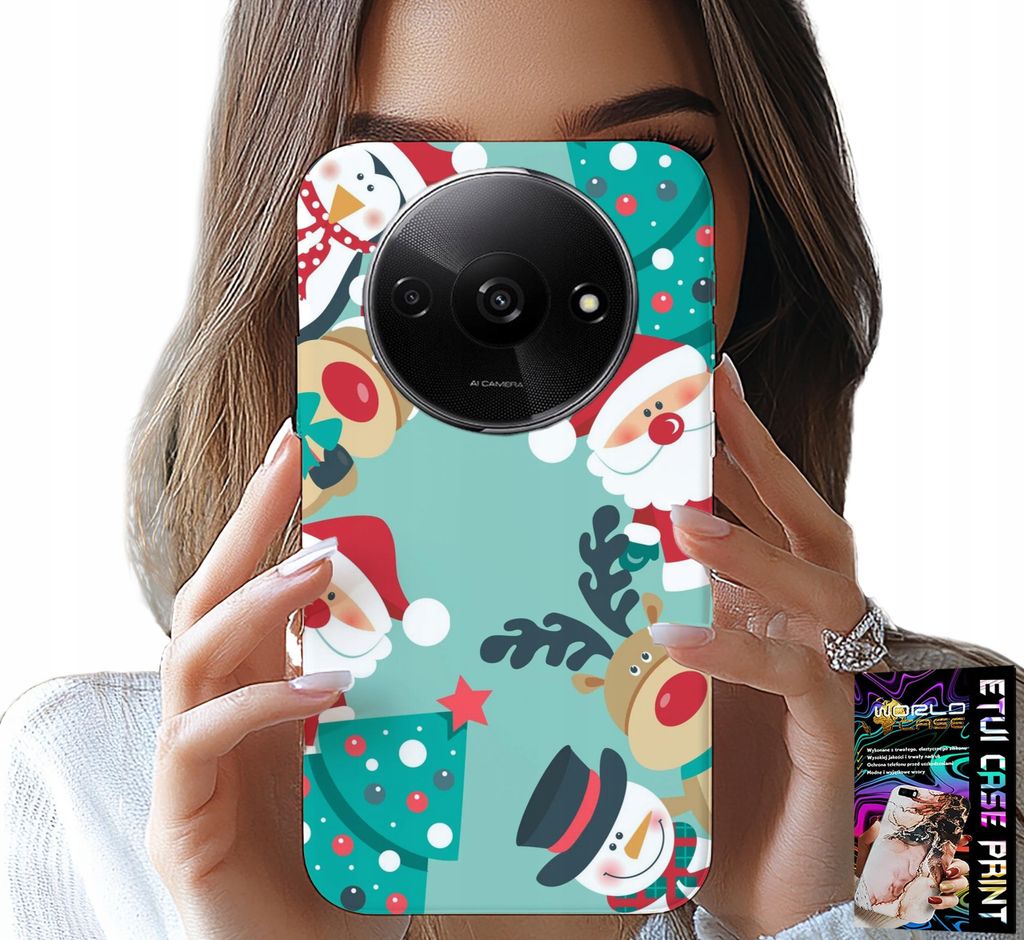 Etui Für Xiaomi Redmi A3 - Weihnachten Weihnachtsmotive Rentier, Rentier, Schneemann