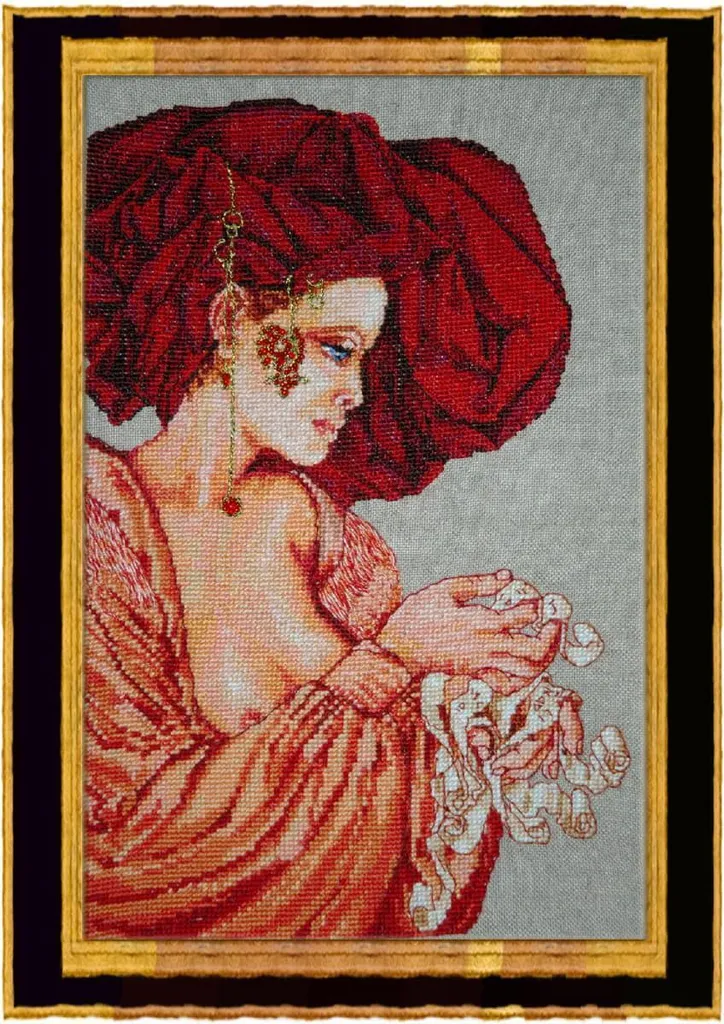 Schema Punto Croce Nimue Archivio 45g | Cartamodello Originale Annaïck Chauvel