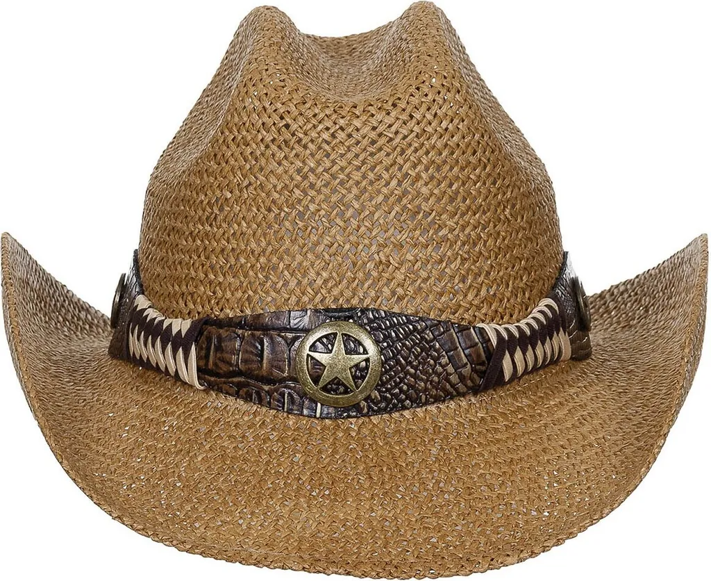 FoxOutdoor cappello di paglia, con fascia, Georgia, marrone