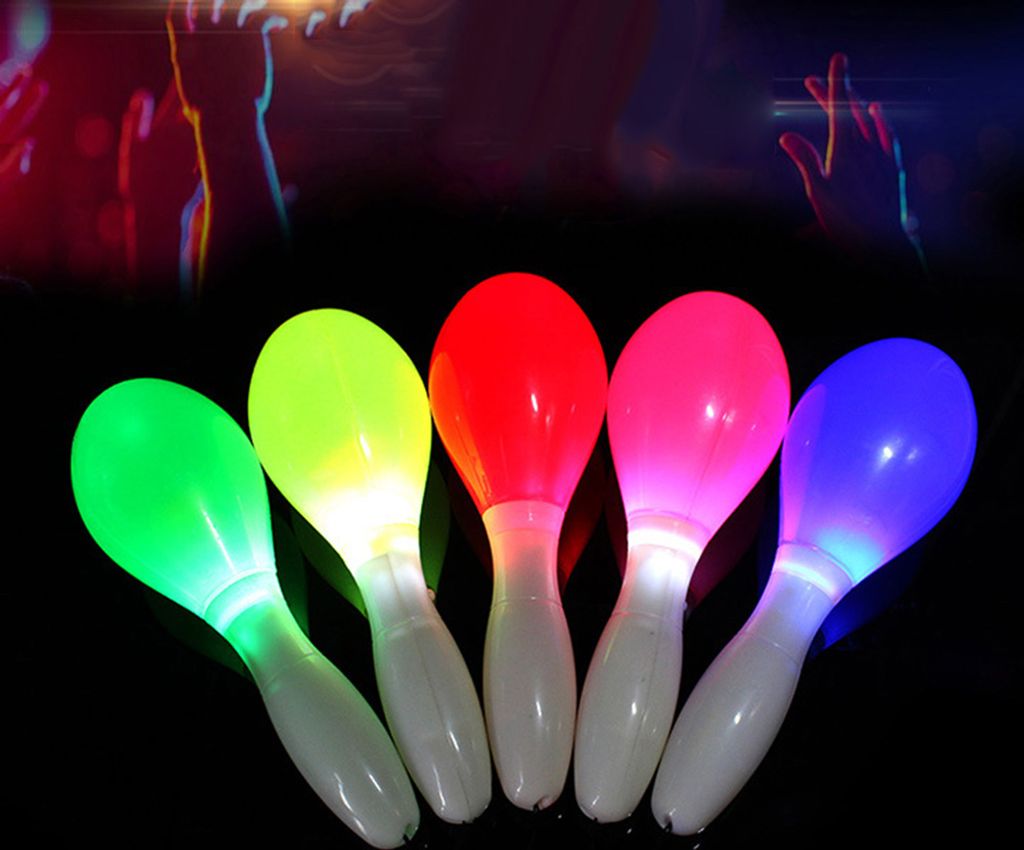 LED blinkend Maraca Lanyard Percussion Musikinstrument Produktbild 