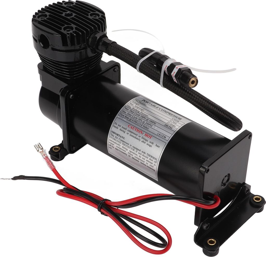 200 PSI Luftkompressor Kupferdraht mit Temperaturkontrollschalter Heavy Duty Universal für 12V Fahrzeug Yacht Schiff