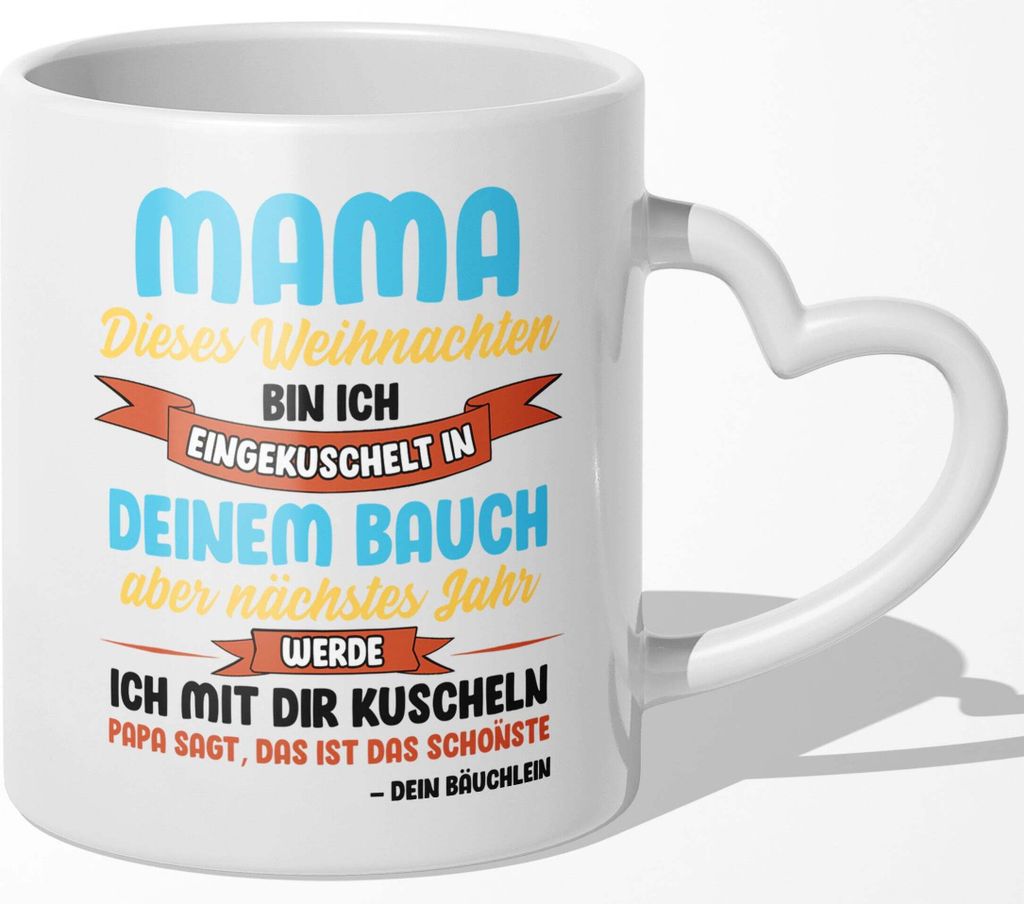 22Feels Weihnachten Schwangerschaft Geschenk Frauen Geburtstag Muttertag Werdende Mama Mom To Be Verkünden Schwanger Baby Bald Mutter Kaffeetasse ...