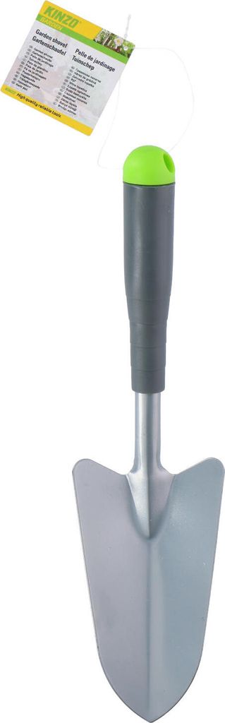 gartenschaufel 34 cm Stahl silber/grün