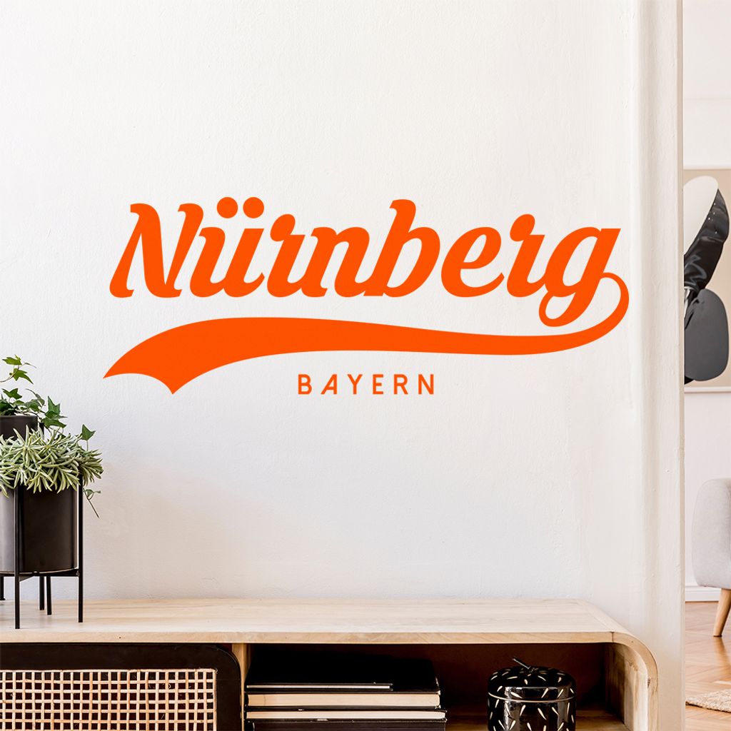 Nürnberg Bayern Wandtattoo Wandaufkleber Wall Sticker - Dekoration, Küche, Wohnzimmer, Schlafzimmer, Badezimmer