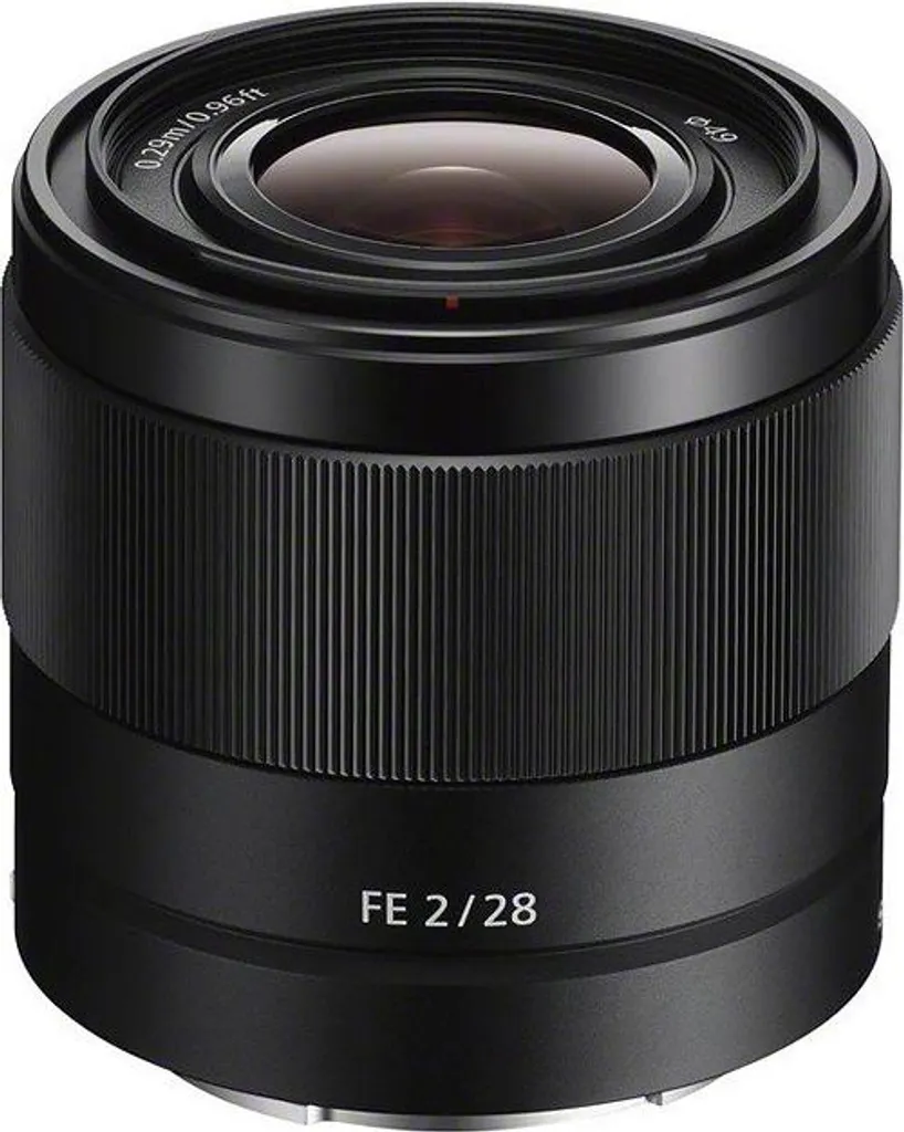 Focale fixe Sony SEL28F20 objectif photo 28mm f/2 monture E noir compact