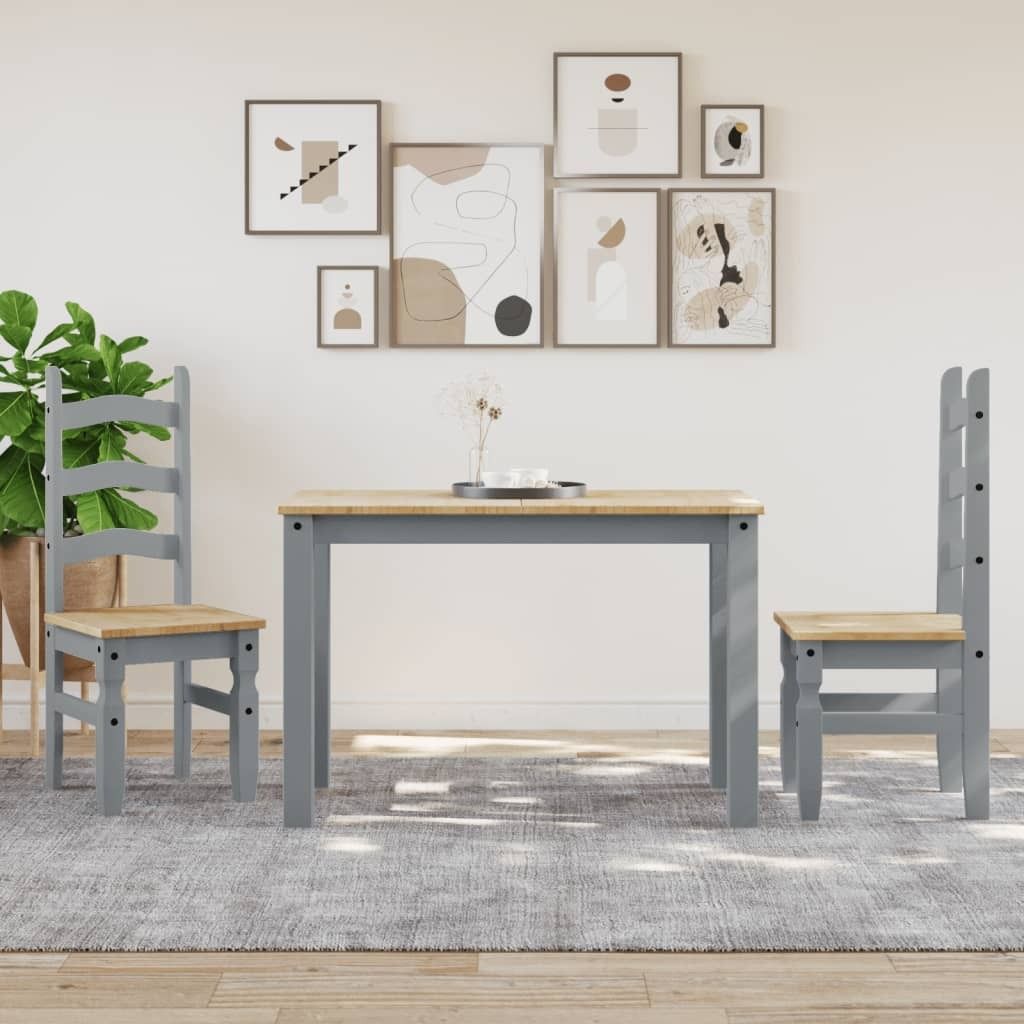 "Winterschlussverkauf "Esstisch für 2-4 Personen - CLORIS - Küchentisch - Panama Grau 117x60x75 cm Massivholz Kiefer - DEMöbel3975173