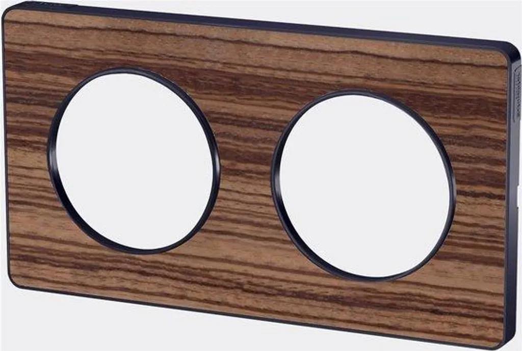 Plaque double horizontale bois vert Zeb entraxe standard de 71 mm