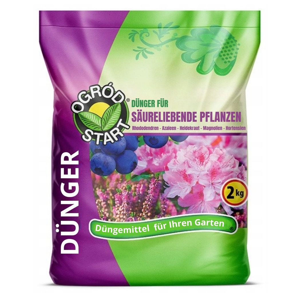 Säureliebende Pflanzen Dünger Heidelbeeren Hortensien Moorbeetpflanzen NPK 2kg
