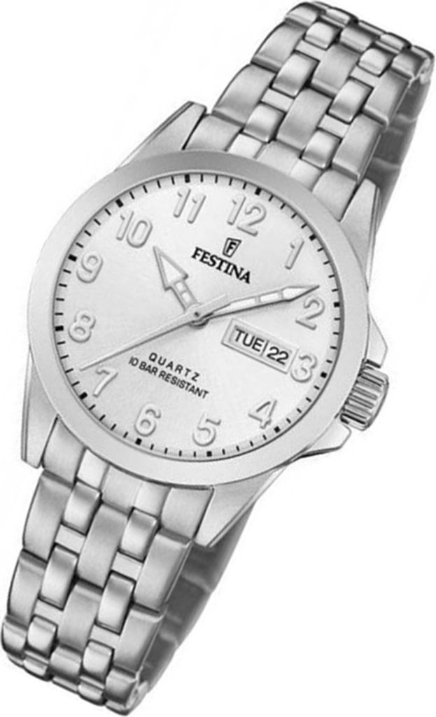 Festina Damen Uhr Klassik F20455/1 Edelstahl Armband-Uhr silber UF20455/1