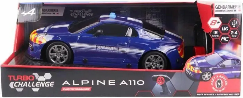 Voiture Télécommandée Robuste Alpine A110 - Pilotage Facile et Rapide