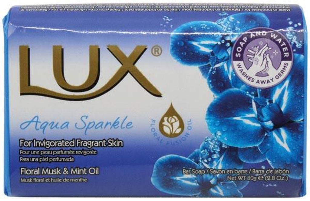 Lux Aqua Sparkle, kus mýdla, květinová vůně, s olejem z Obrázek produktu 