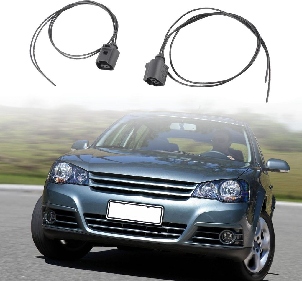 2-poliger Pigtail-Stecker, Kabelstecker 1J0973702, weiblicher elektrischer Kabelbaum, Ersatz für Sitz