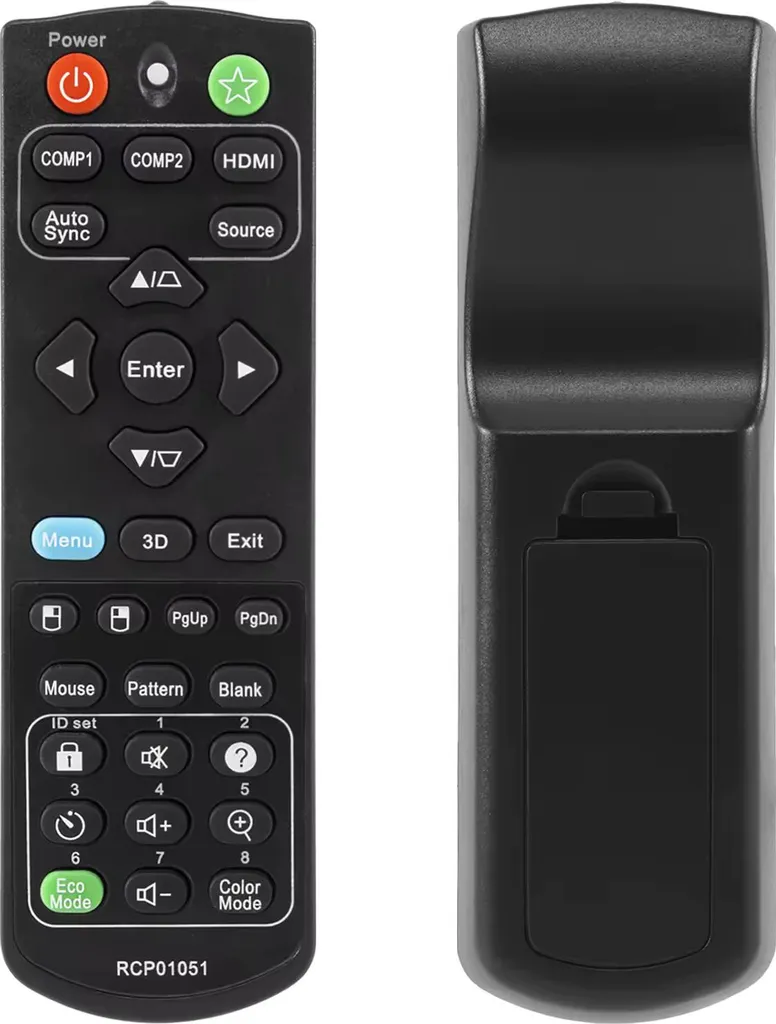 Télécommande de Remplacement pour Projecteur ViewSonic PJD5151 Noir