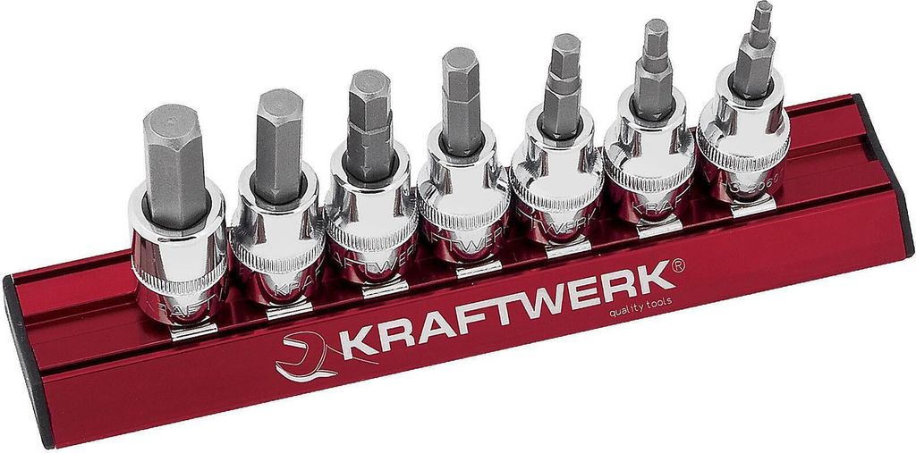 KRAFTWERK 206599, 7 Stück(e), Sechskant (imperial), 3/8", 1/4, 1/8, 3/16, 5/16, 5/32, 7/32, 9/64, 185 mm, 39 g