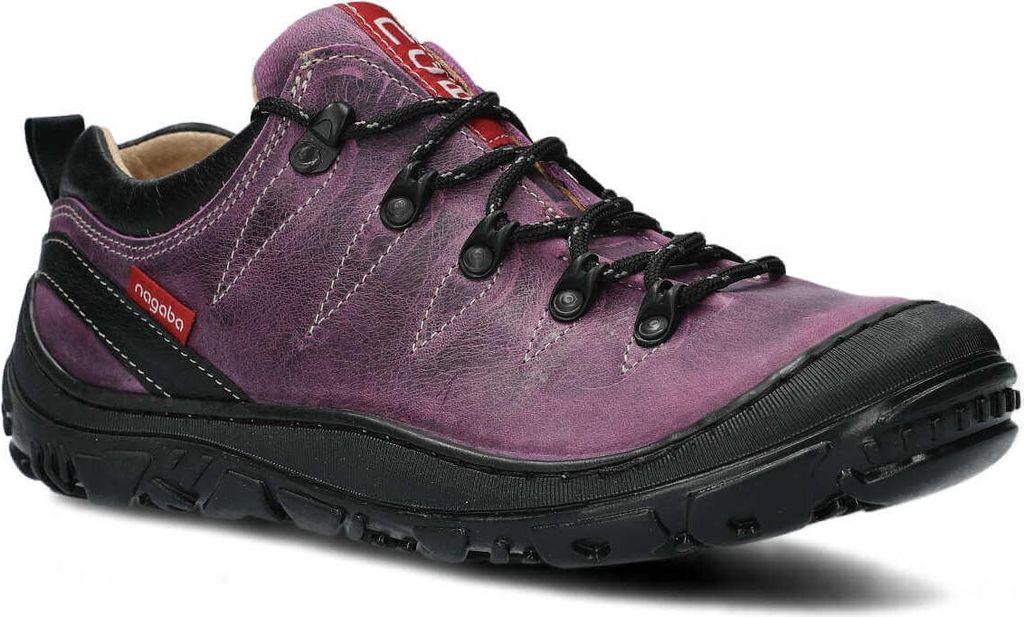nagaba Wanderschuhe Damen Lederschuhe Trekkingschuhe Frauen, Violett, 41