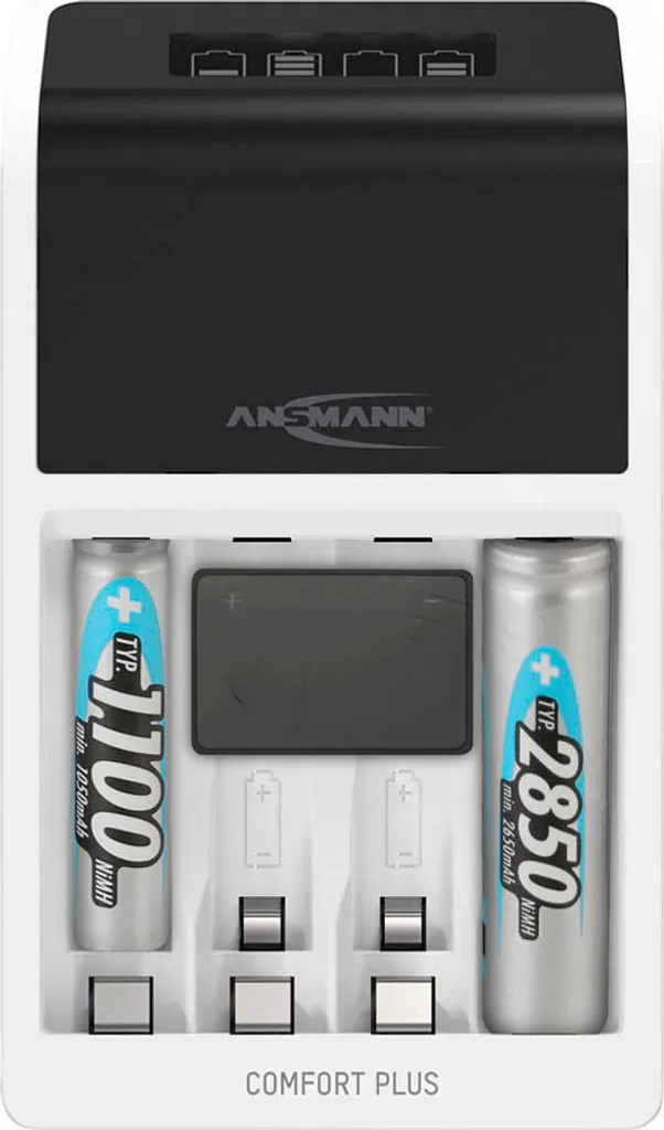 ANSMANN Comfort Plus Chargeur de batterie piles rechargeables NiMH AA AAA