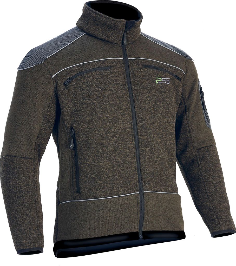 PSS Faserstrickjacke für Kinder X-treme Arctic Kids Grün Größe 122-128