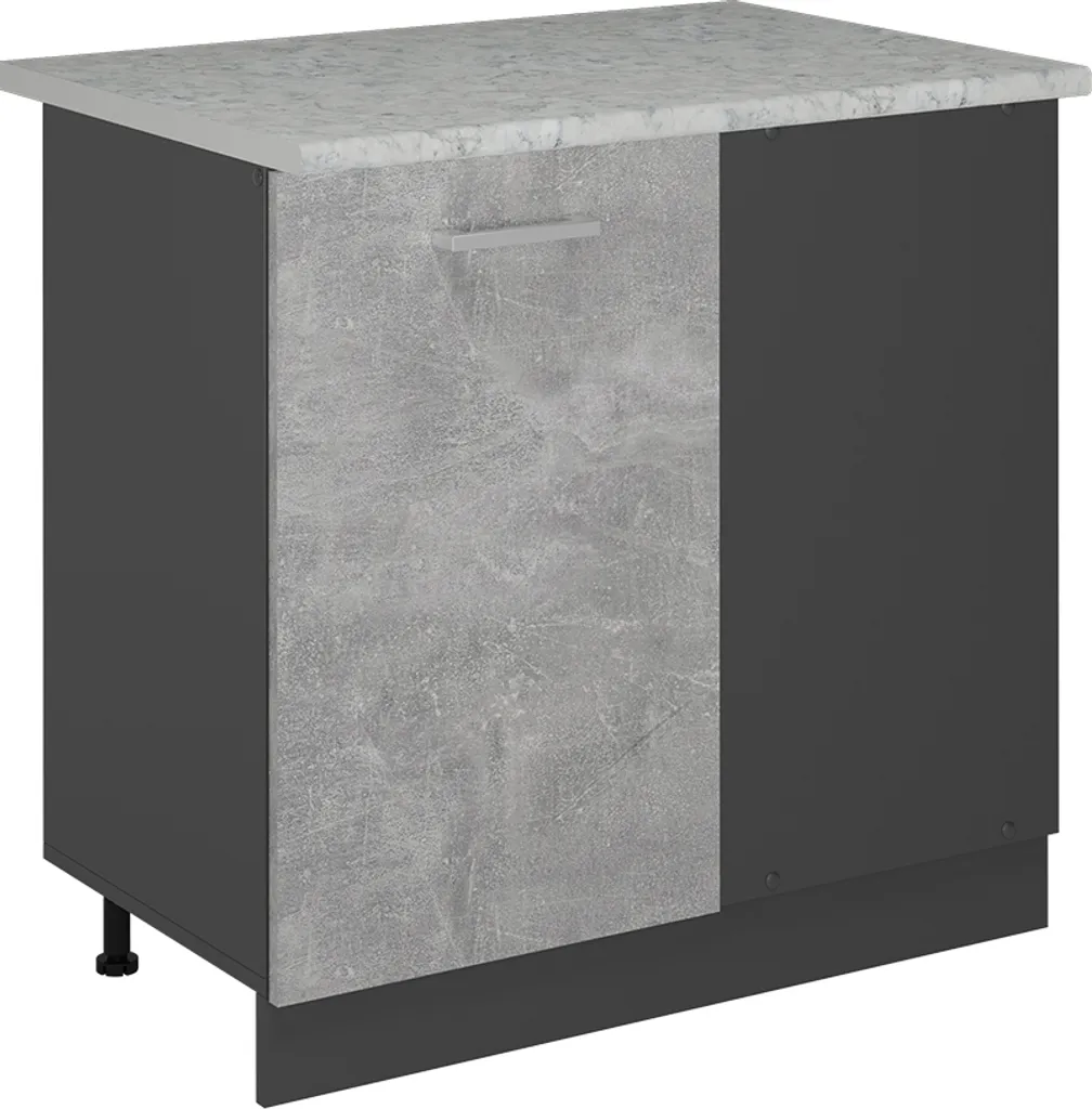Aménager un coin cuisine avec le meuble d'angle Vicco R-Line 86 cm