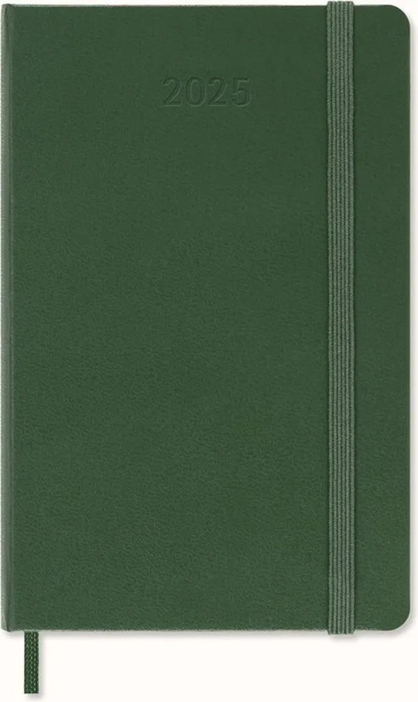 Moleskine Agenda 2025 Quotidiana Pocket Verde Mirto - Rigida 12 Mesi