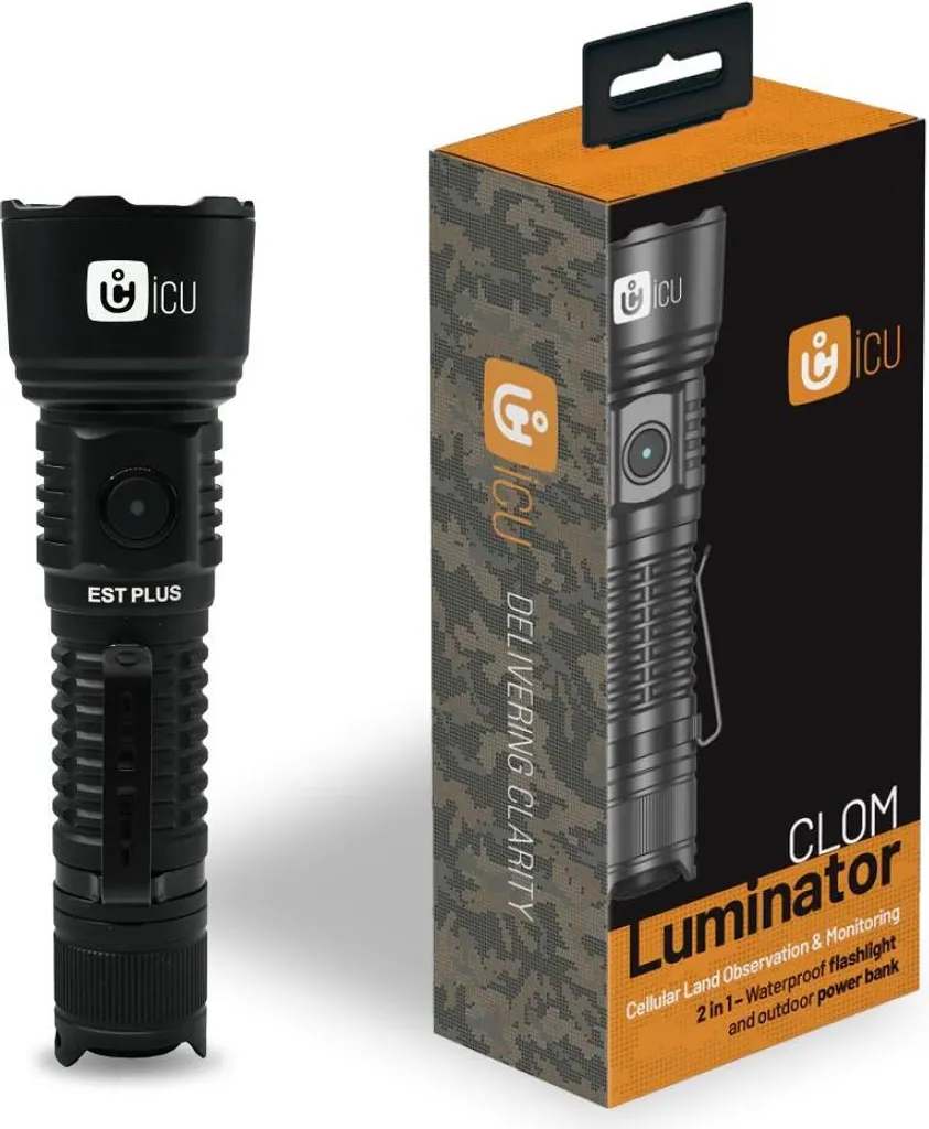 Lampe LED avec fonction Powerbank et batterie CellPower 18650 Noir