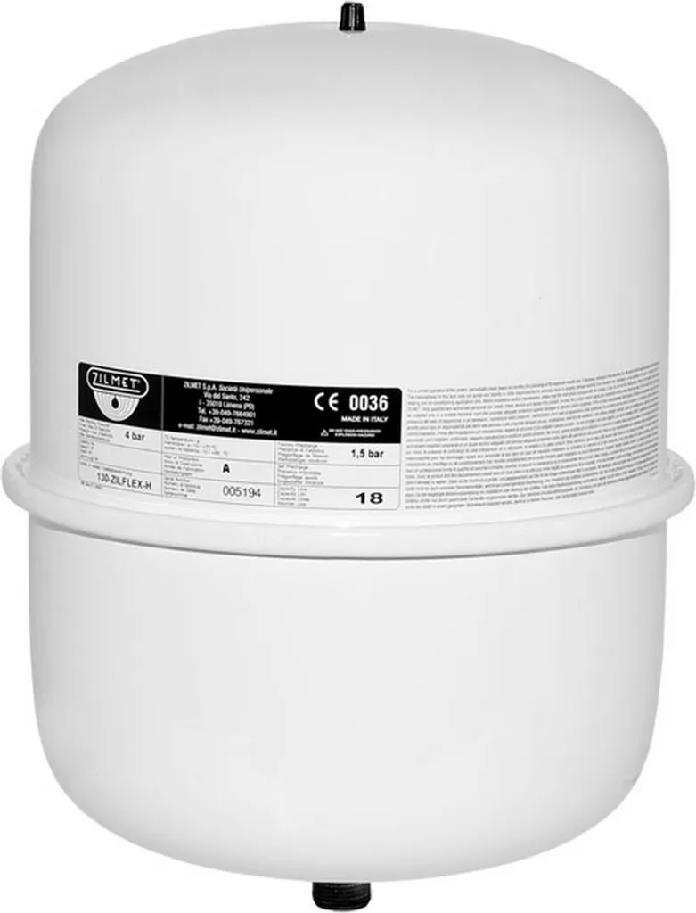 Zilflex H 8 Liter Ausdehnungsgefäß Zilmet weiß