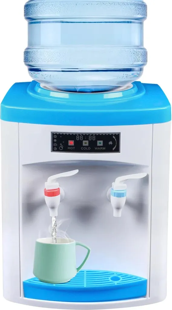 Mini Distributore Acqua da Tavolo 550W per Boccioni 5-18L - Bianco