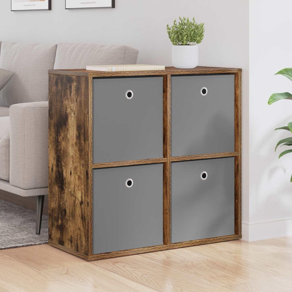 Maison Exclusive - Sideboard mit Schubladen Geräucherte Eiche 68,5 x 32 x 67 cm