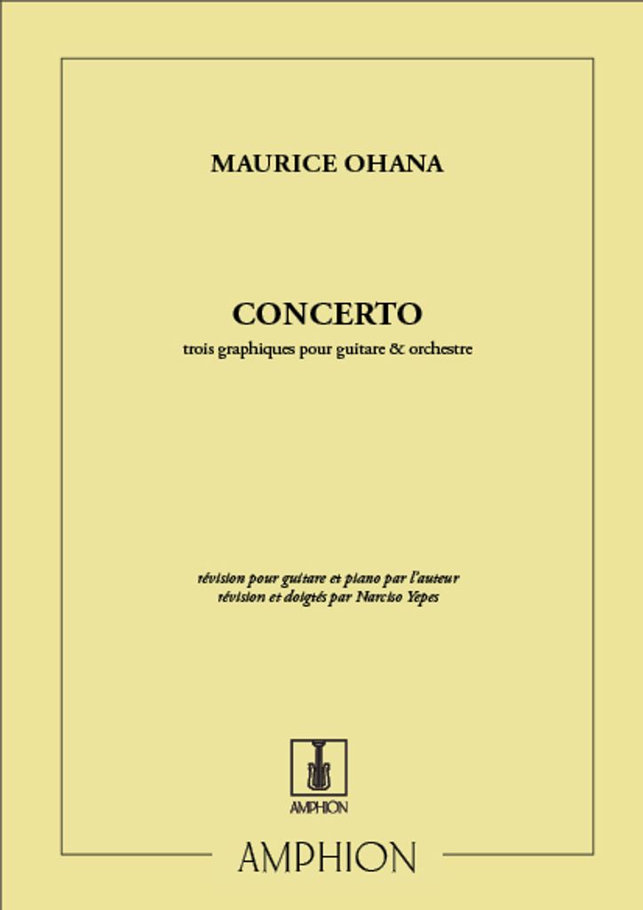 Concerto pour guitare et orchestrepour guitare et piano