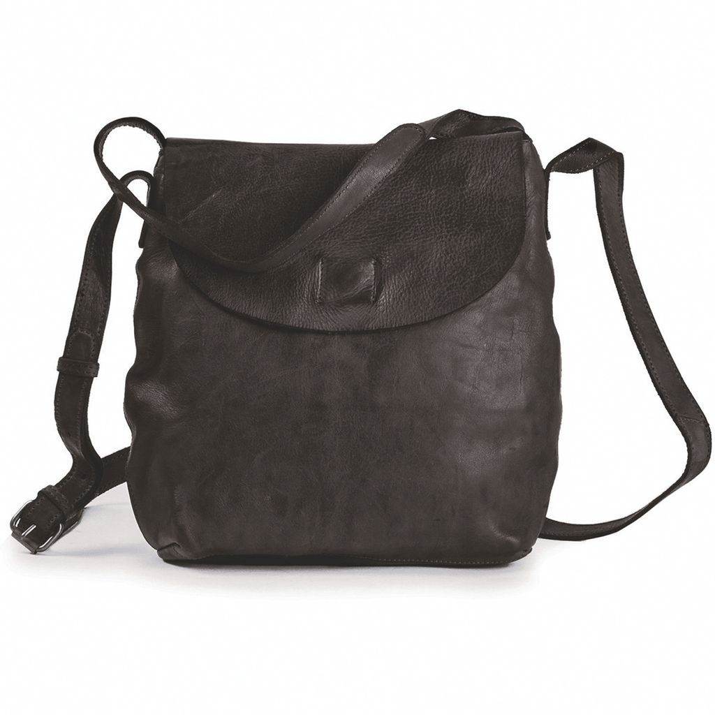 HAROLD'S Leder Umhängetasche Schultertasche Submarine Shoulderbag Black schwarz