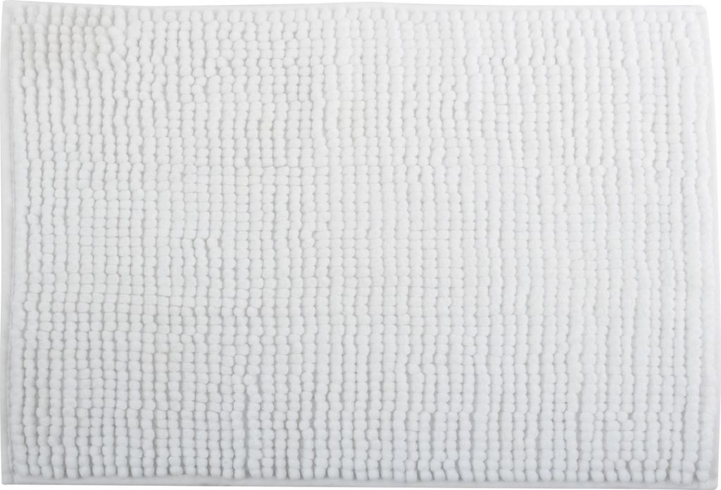 Badteppich MSV CHENILLE 80 x 50 cm weiß