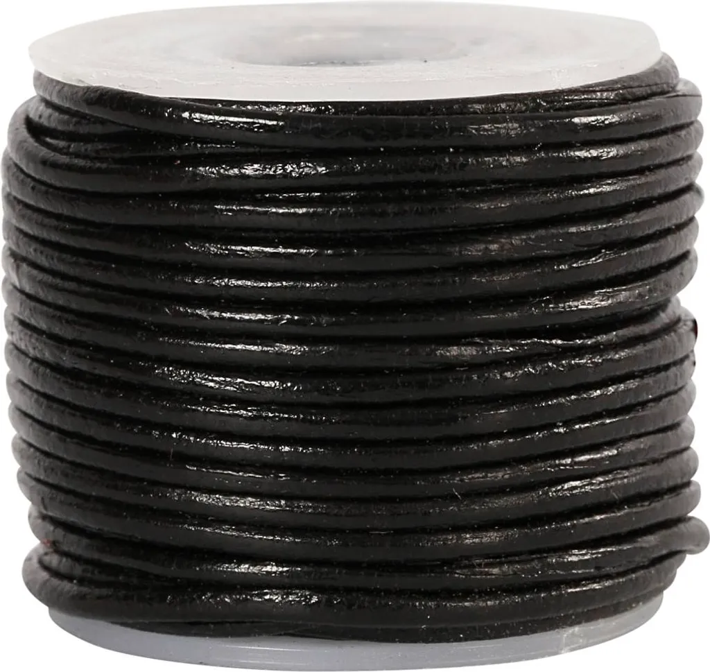 Cinturino Pelle 1mm Nero 10m - Fornitura Professionale per Laboratori