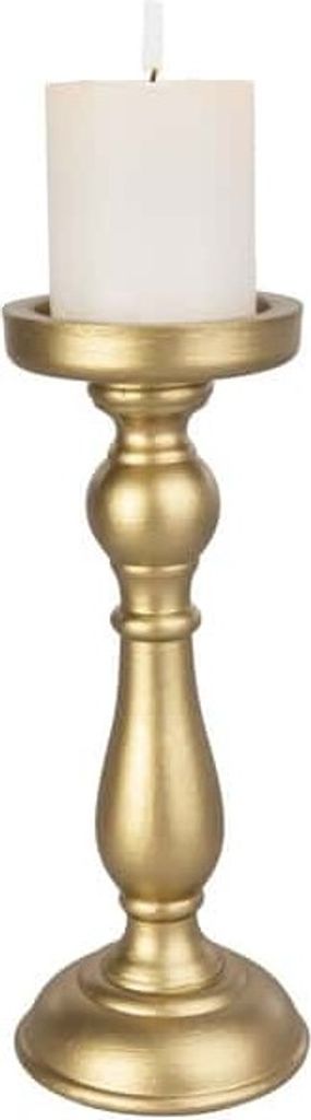 Kerzenständer gold - ca. 10,5 x 26,5 cm Produktbild 2