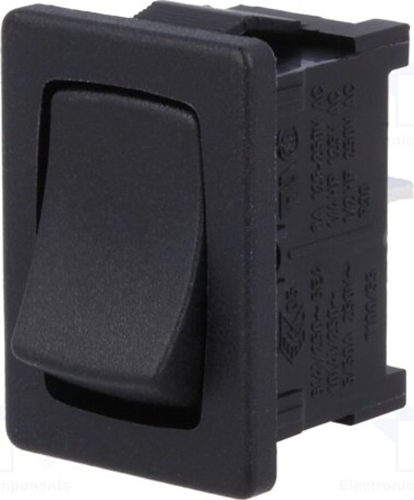 1x schwarz Fehlen 1801.1119 Wippsc IP40 Pos: 2 OFF-ON 10A/250VAC