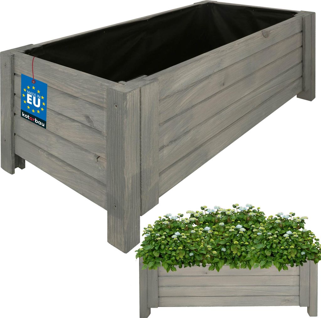 KOTARBAU® Donica Skrzynka Drewniana na Nóżkach 79 x 39 x 30 Zdjęcie produktu 