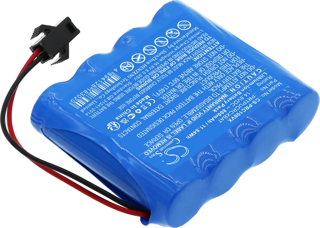 Batteria TECHTEK PRTPUCRCXBAT per Pyle PUCRCX10 - Ricambio Professionale - 1