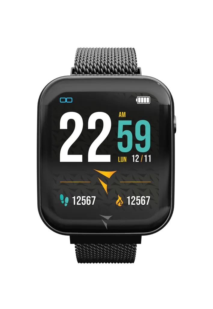 Montre Connectée Techmade Collection Talk Noire avec Appel Bluetooth Intégré