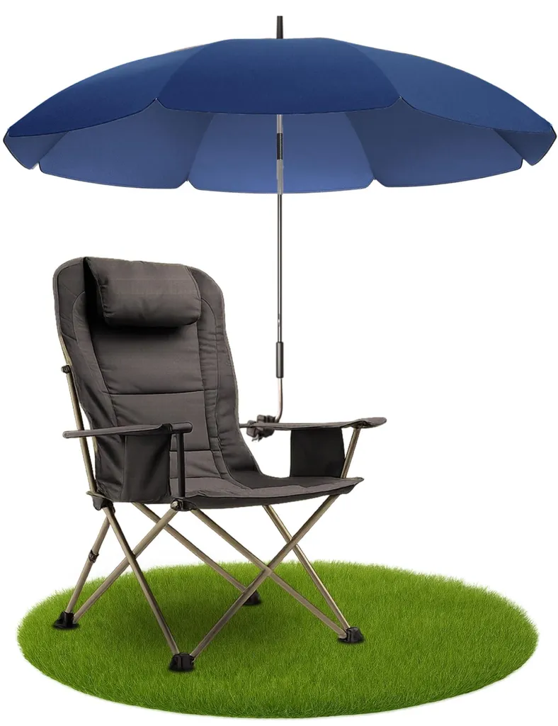 Ombre Facile sans Pied de Parasol | Parasol à Pince UV50+ pour Chaises