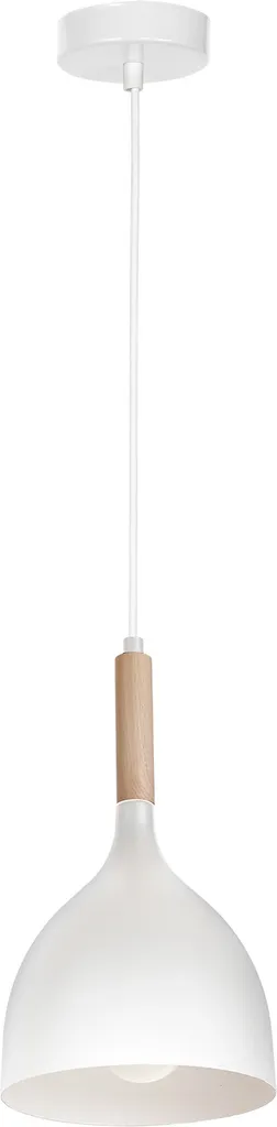 Lampe Noak Wood industrielle avec finition bois naturel et métal mat