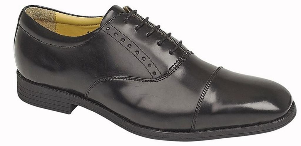 Tredflex - Halbschuhe für Herren, Leder DF4681 (43 EU) (Schwarz)