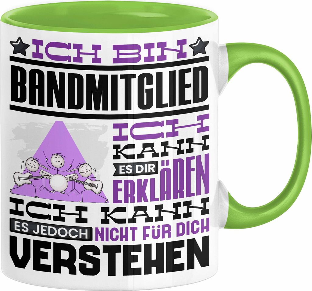 Bandmitglied Geschenk Tasse Geschenkidee für Bandmitglied Geburtstag Lustig Ich Bin Bandmitglied Ich Kann Es Dir Erklären Aber Nicht Für Dich Ve...