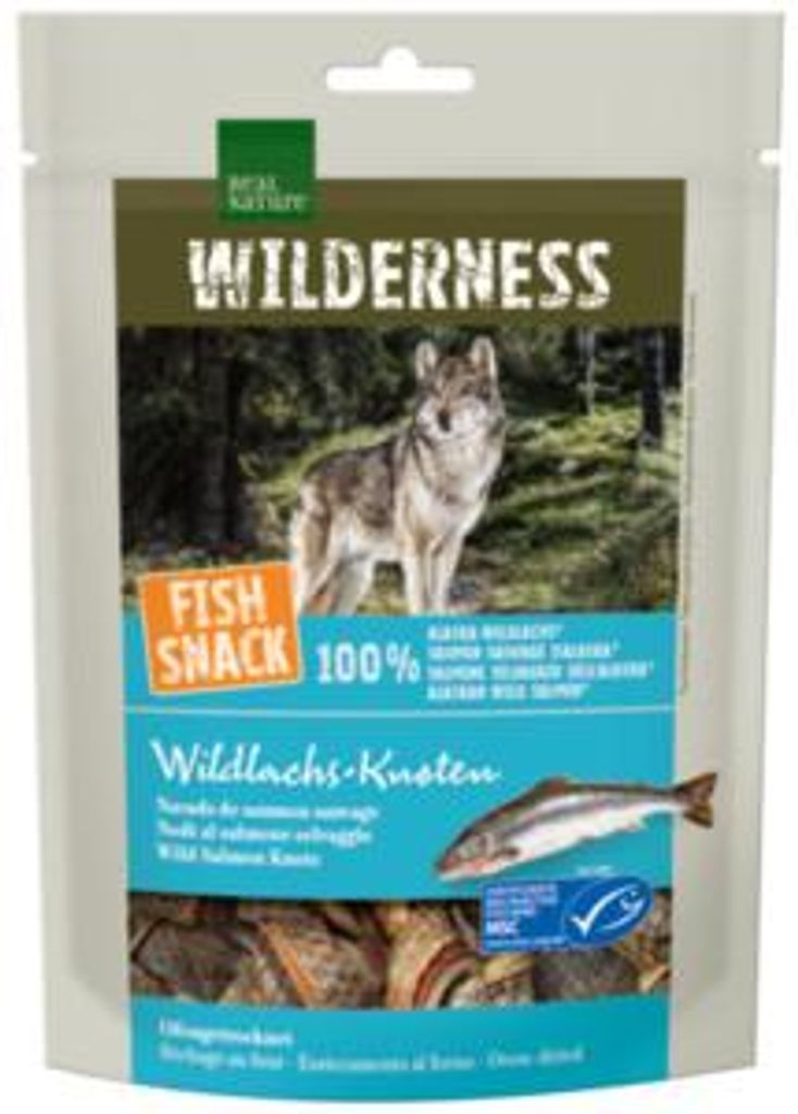 Real Nature Wilderness Fish-Snack Salmon knott. bone 6x70g Produktbild 