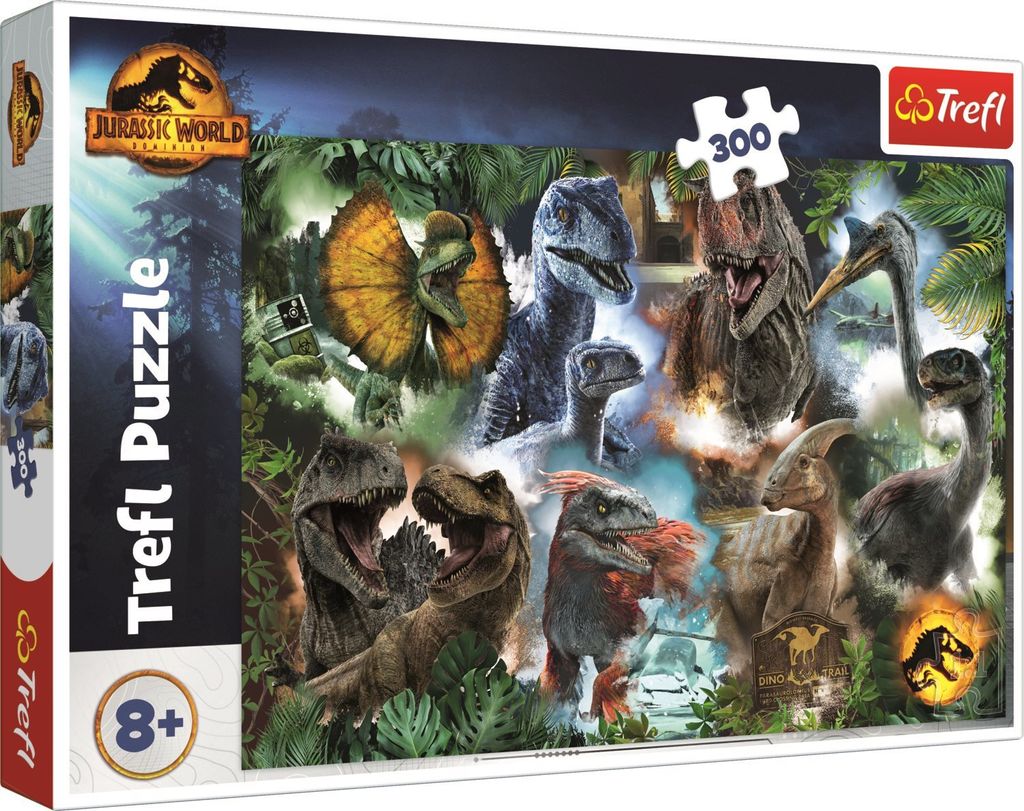 PUZZLE TREFL 300 dinozaury JurassicWorld 23013 Immagine del prodotto 