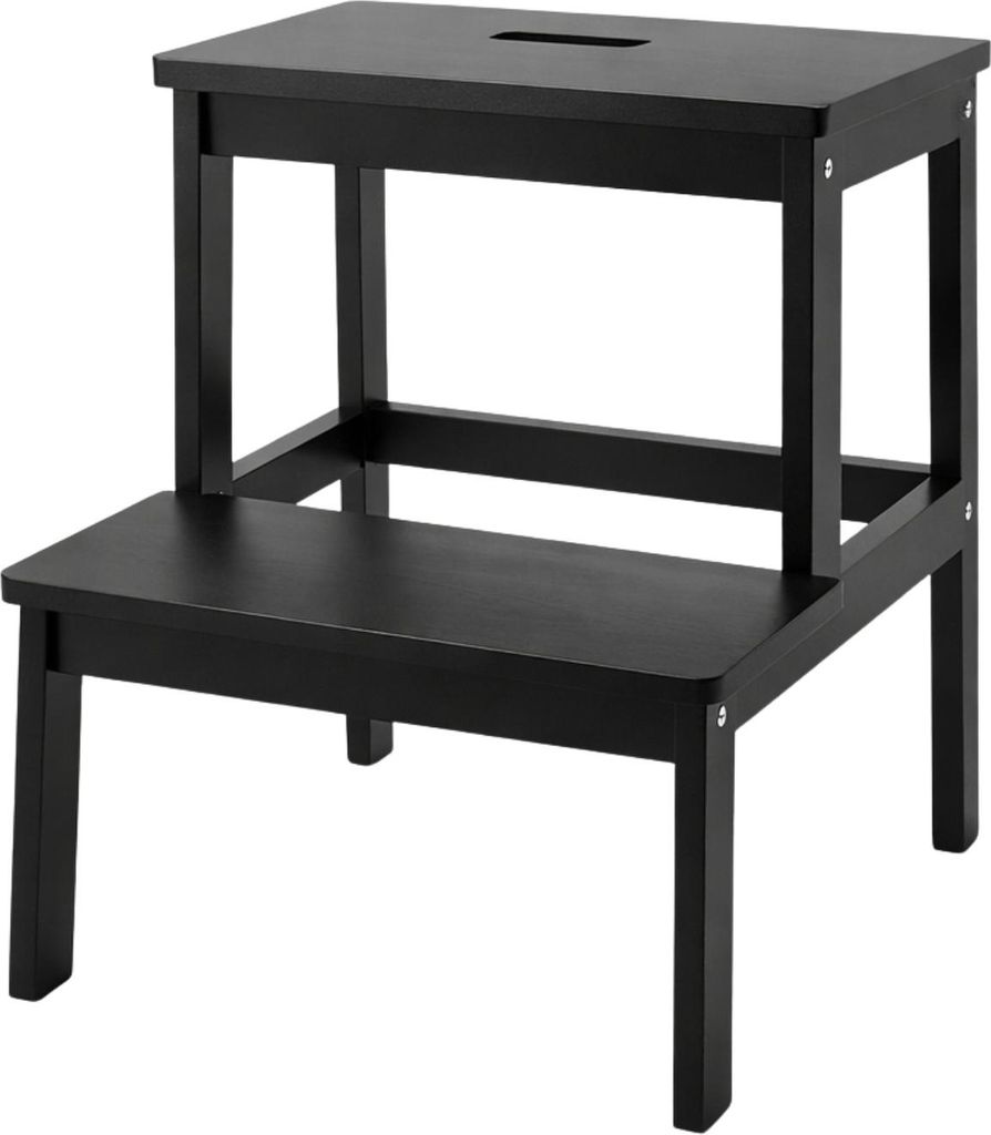 Bambusowy taboret ze schodkiem KROK, wys. 46 cm Zdjęcie produktu 