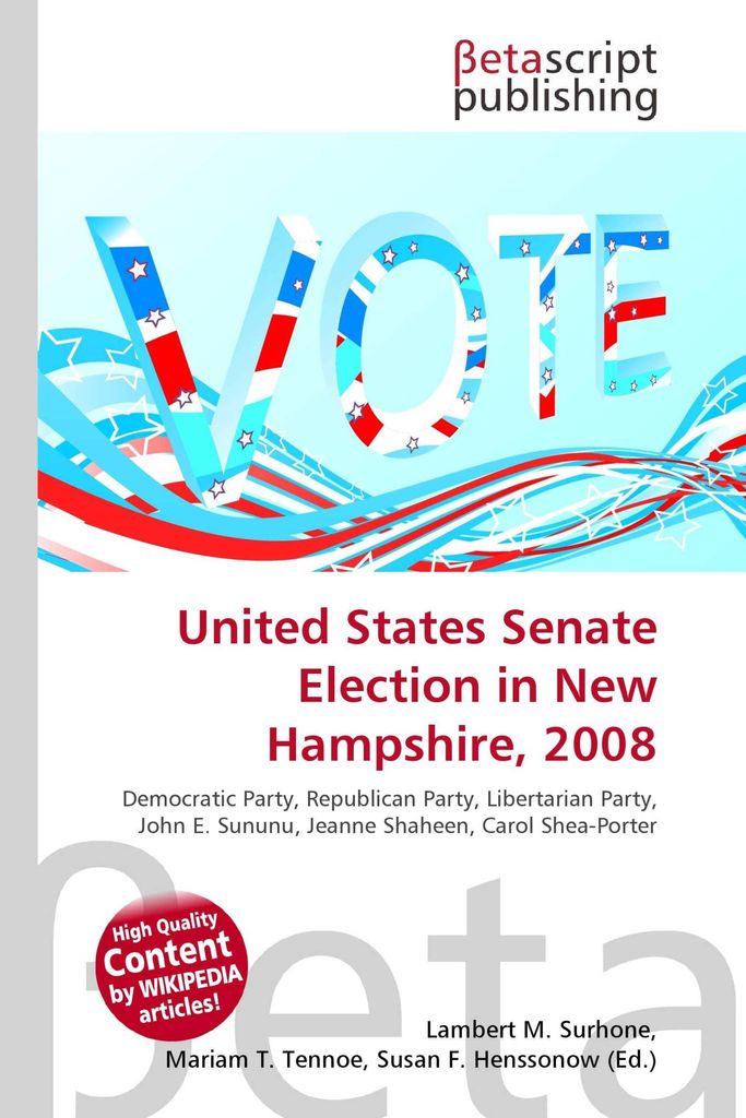 United States Senate Election in New Hampshire, 2008