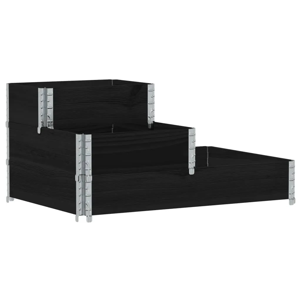 Rehausse palette noir 120x80 cm bois massif contre la casse produit
