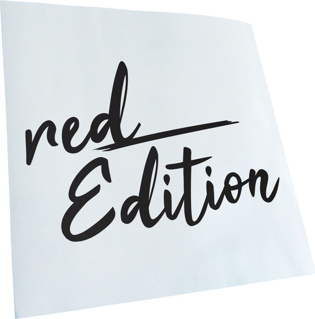 Kiwistar - Autoaufkleber - Red Edition - Mattschwarz - 50x33cm - Aufkleber für Auto, Laptop, Fahrrad, LKW, Motorrad mehrfarbig JDM Decal Racing