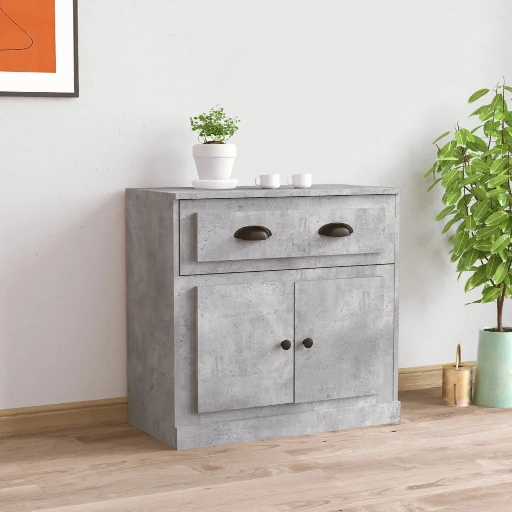 Credenza Maison Exclusive Grigio Cemento 70x35,5x67,5 cm in Legno